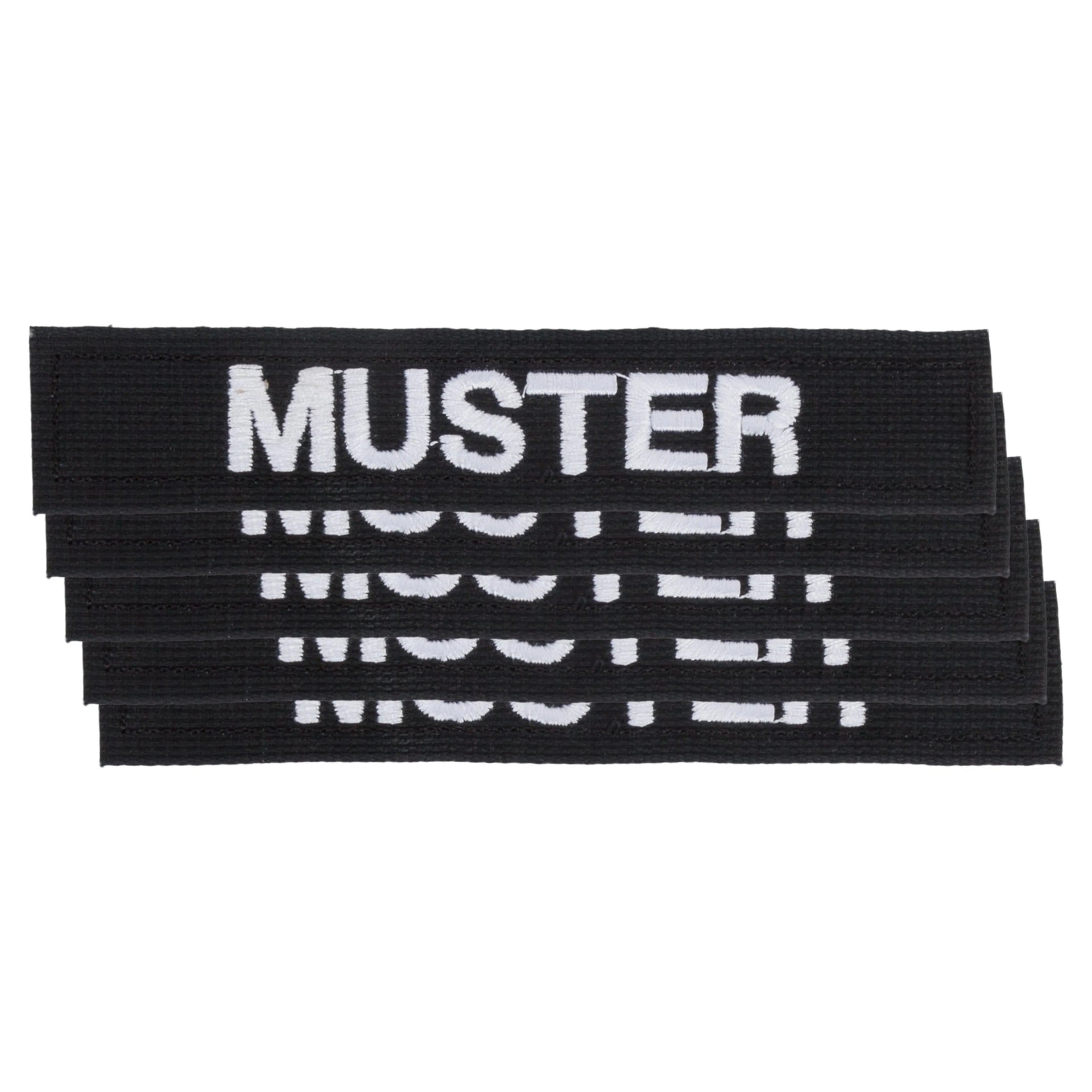 Namensbänder 5er Set Schwarz