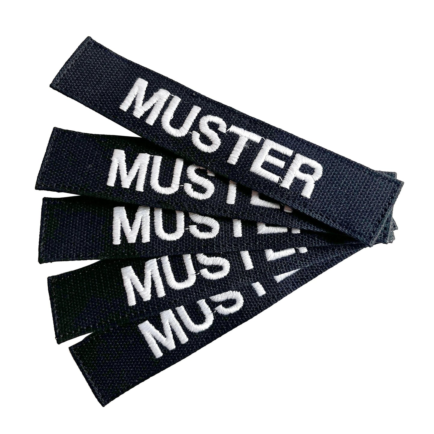 Namensbänder 5er Set Schwarz