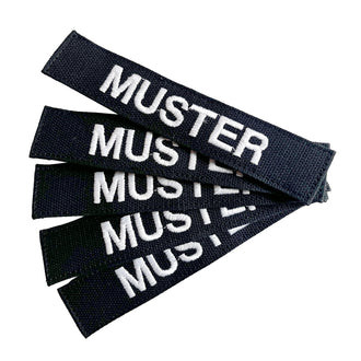 Namensbänder 5er Set Schwarz