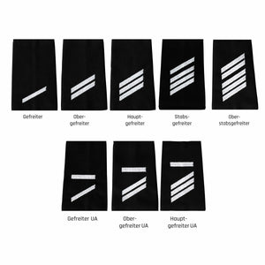 Diverse BW Rangabzeichen Heer Schwarz - ASMC