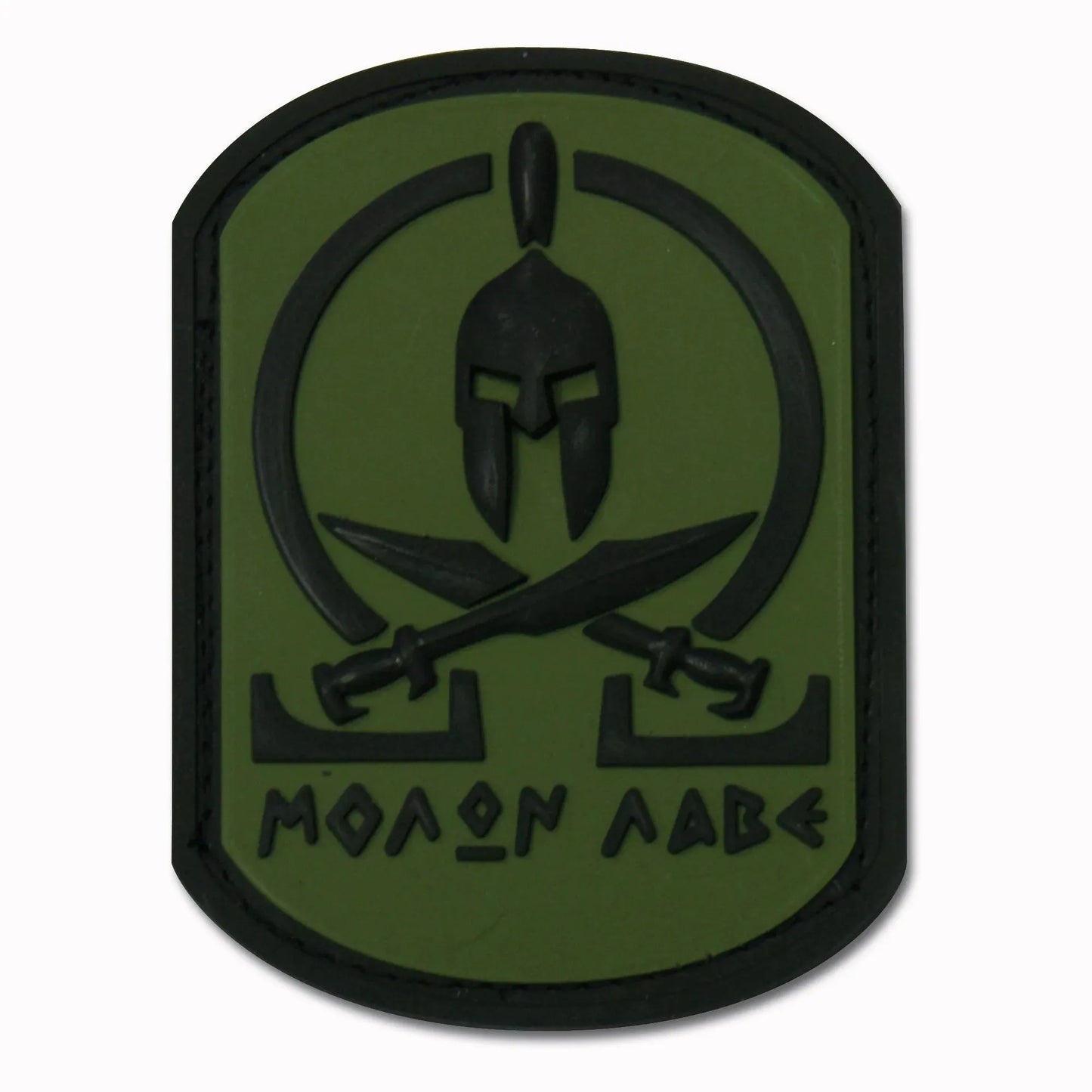 Jackets To Go 3D-Patch Molon Labe Spartan oliv - ASMC