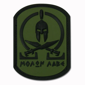 Jackets To Go 3D-Patch Molon Labe Spartan oliv - ASMC