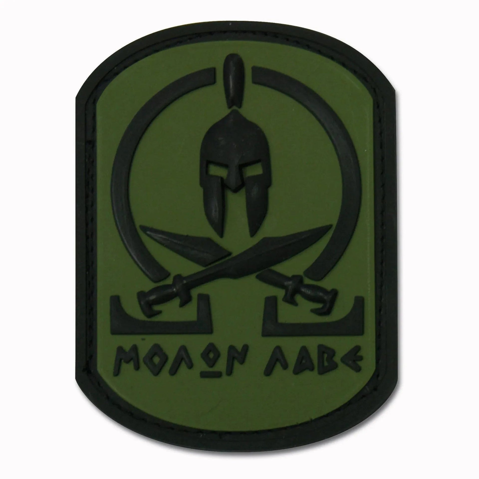 3D-Patch Molon Labe Spartan oliv