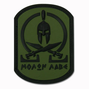 3D-Patch Molon Labe Spartan oliv