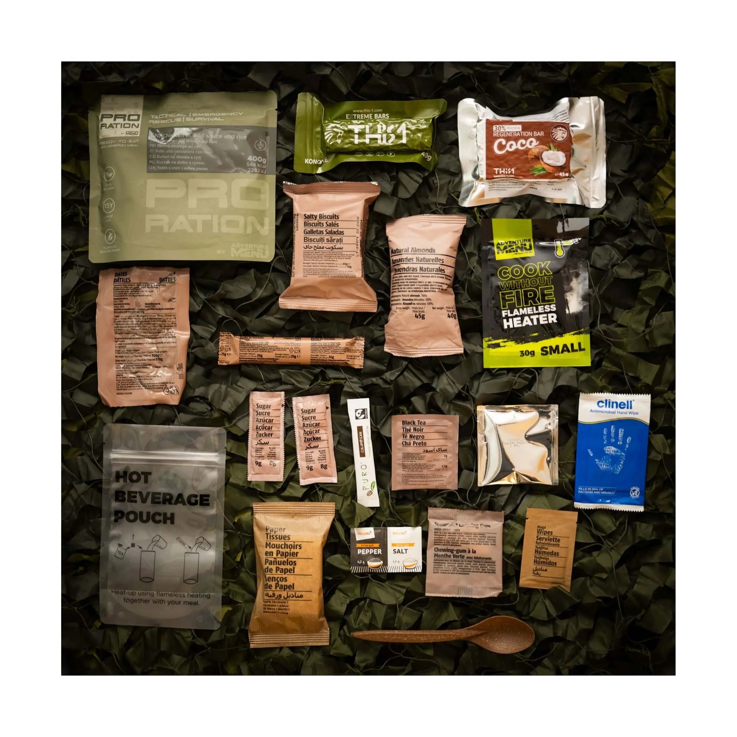 Pro-Ration Halbtagesration Ultimate Tactical Ration Half Day Menü 3 - ASMC