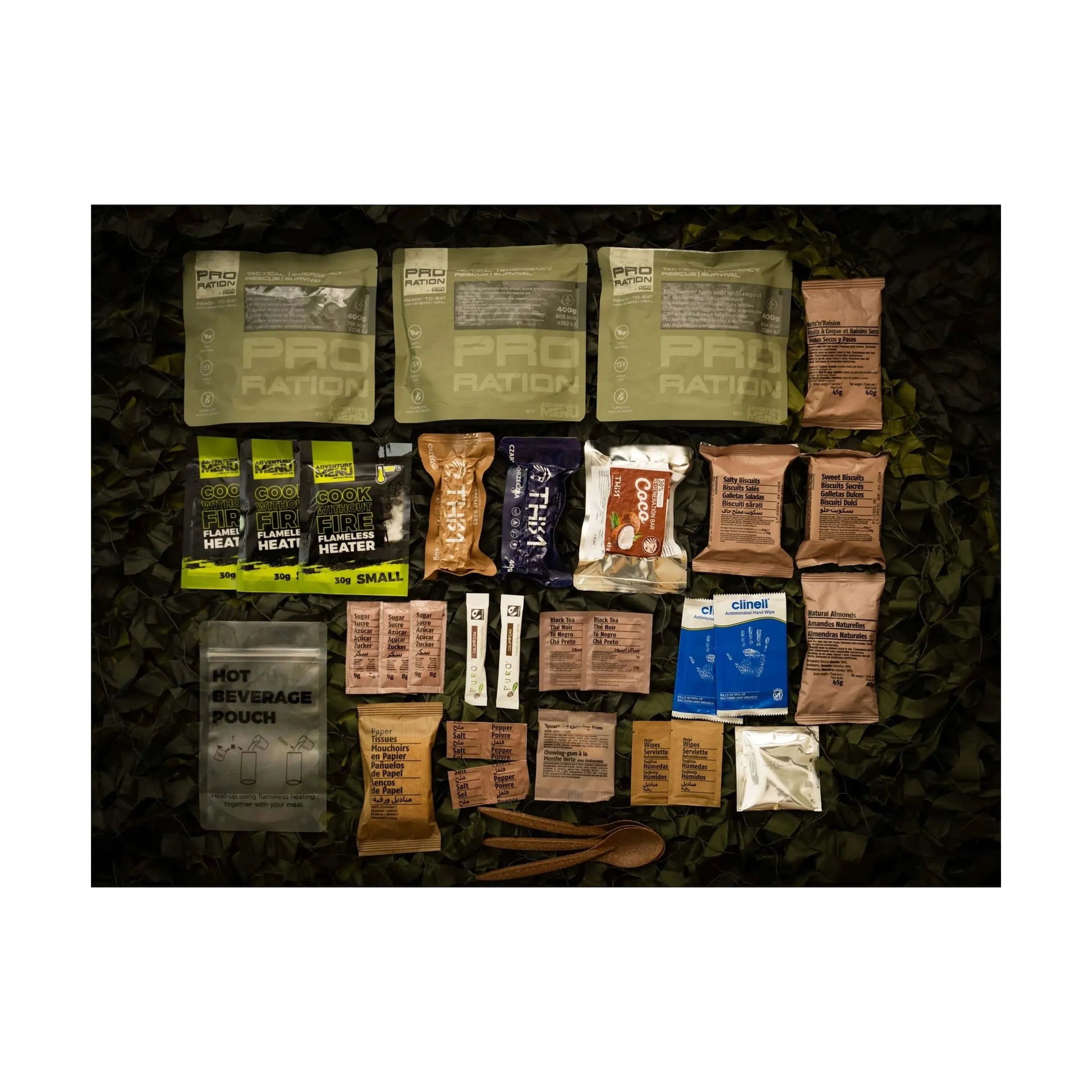 Pro-Ration Tagesration Ultimate Tactical Ration Full Day Menü 3 - ASMC