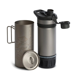 Wasserfilter GeoPress Purifier Titanium Bottle
