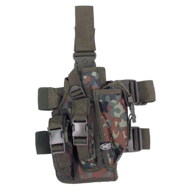 Pistolenbeinholster rechts flecktarn