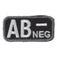 Patch Blutgruppe AB Neg