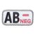 Mil-Spec Monkey MilSpecMonkey Patch Blutgruppe AB Neg medical - ASMC