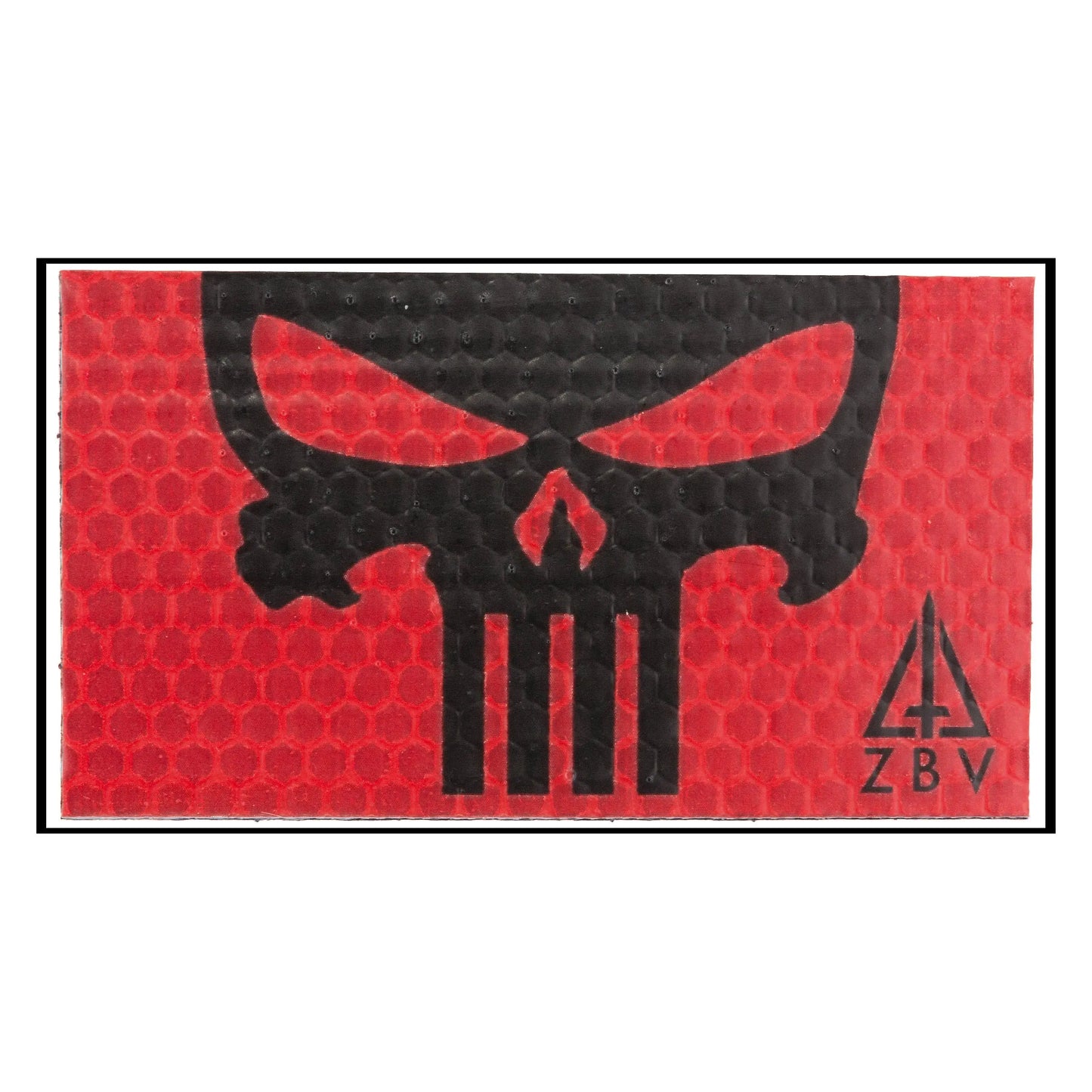 Jackets To Go Reflektierender Patch Red Punisher - ASMC
