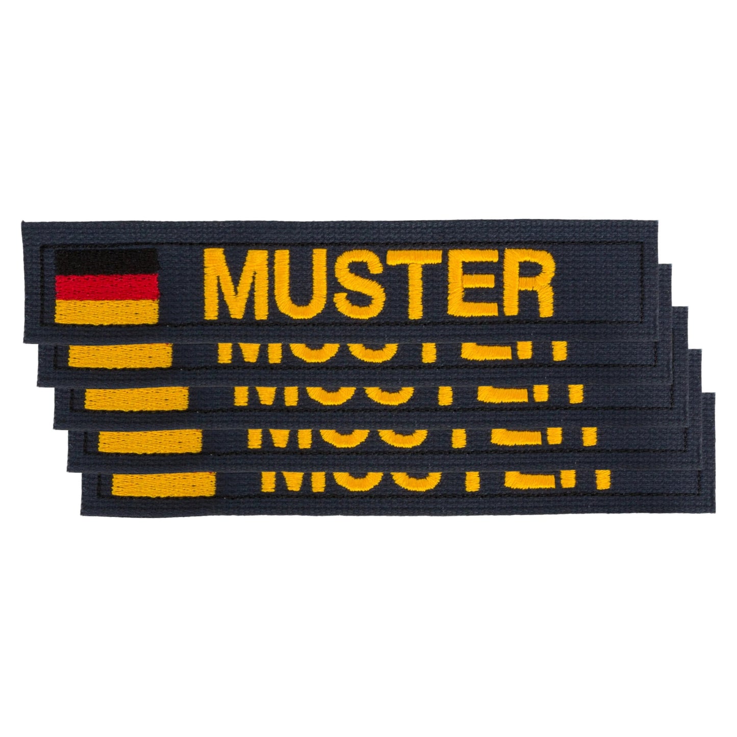 Namensbänder 5er Set mit Flagge Navy