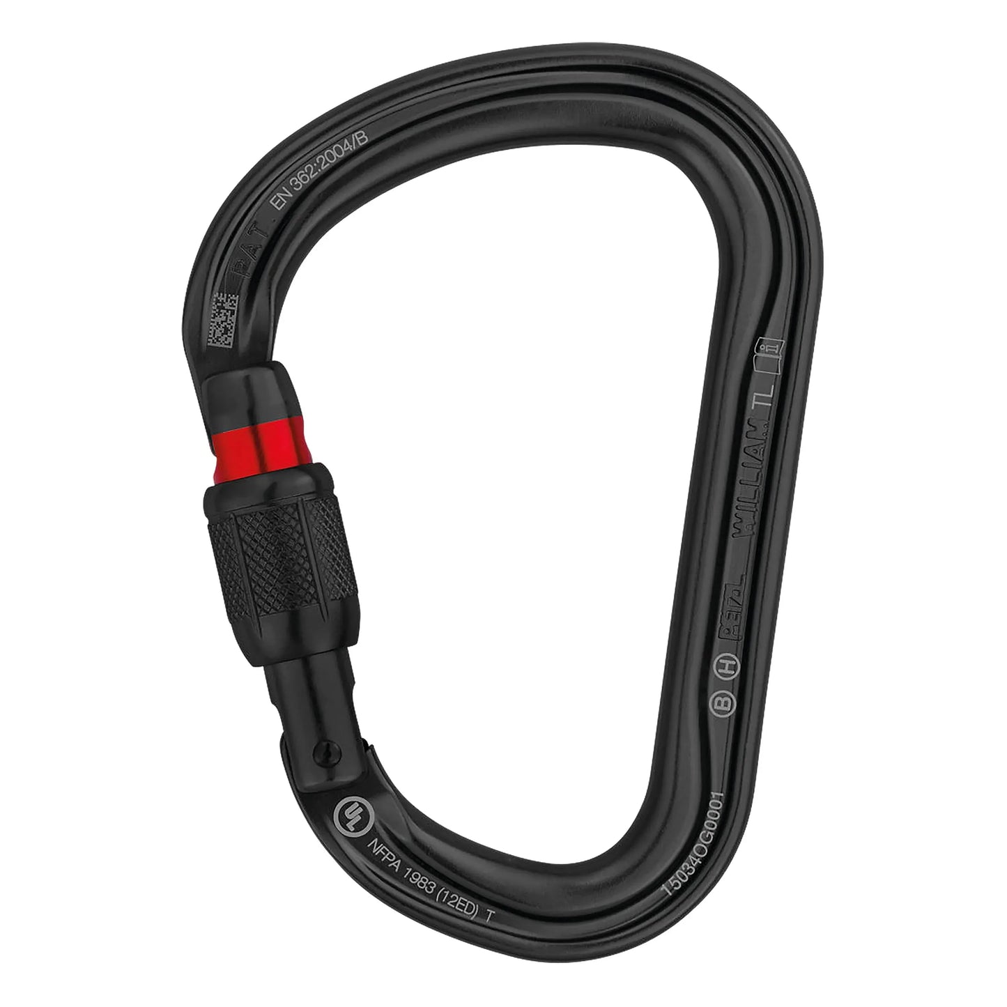 Petzl Petzl Karabiner William Screw Lock schwarz - ASMC