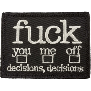 Café Viereck Patch Fuck Decisions - ASMC