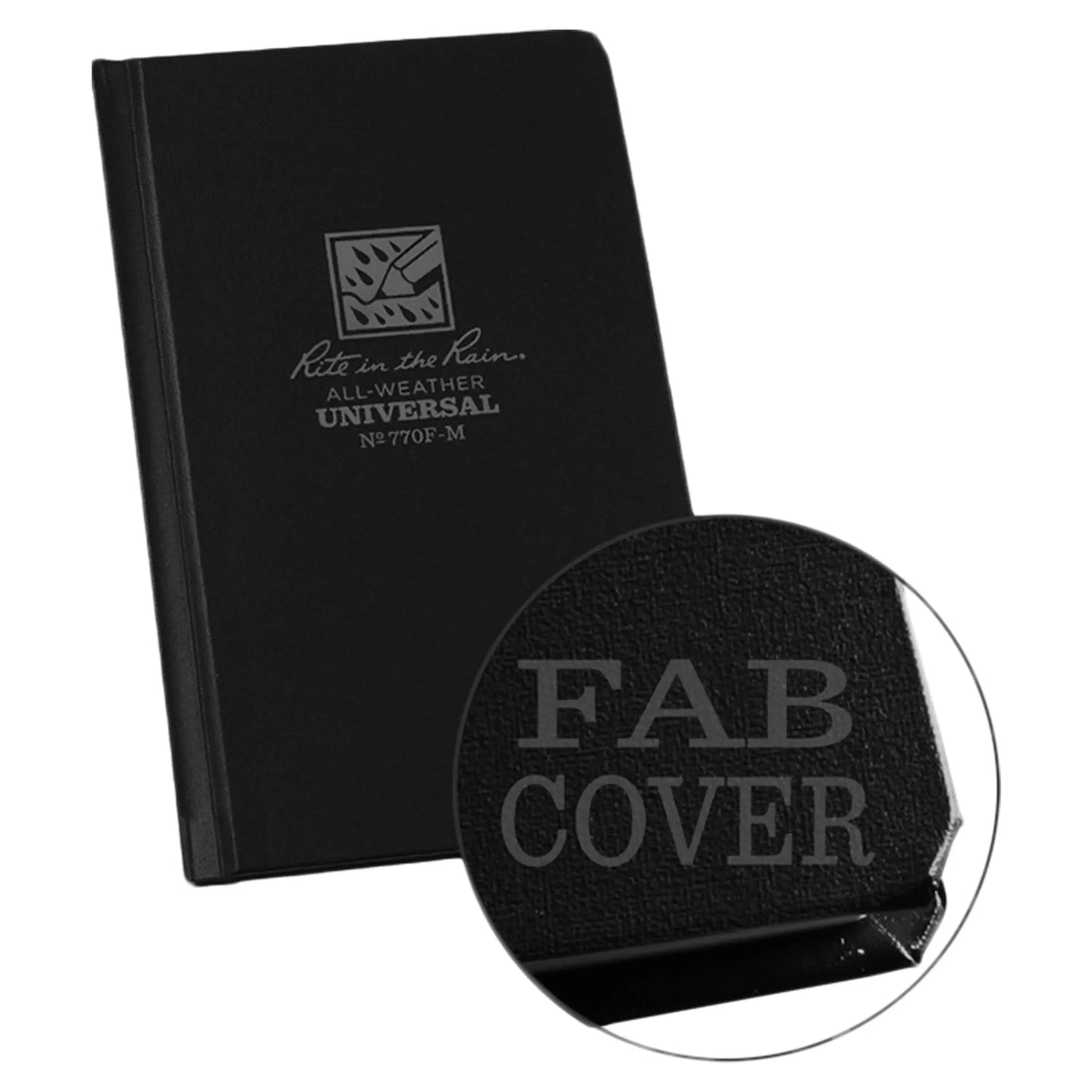Hardcover Notizbuch schwarz Nr. 770F-M