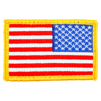 Abzeichen US Flagge m. Klett rechts