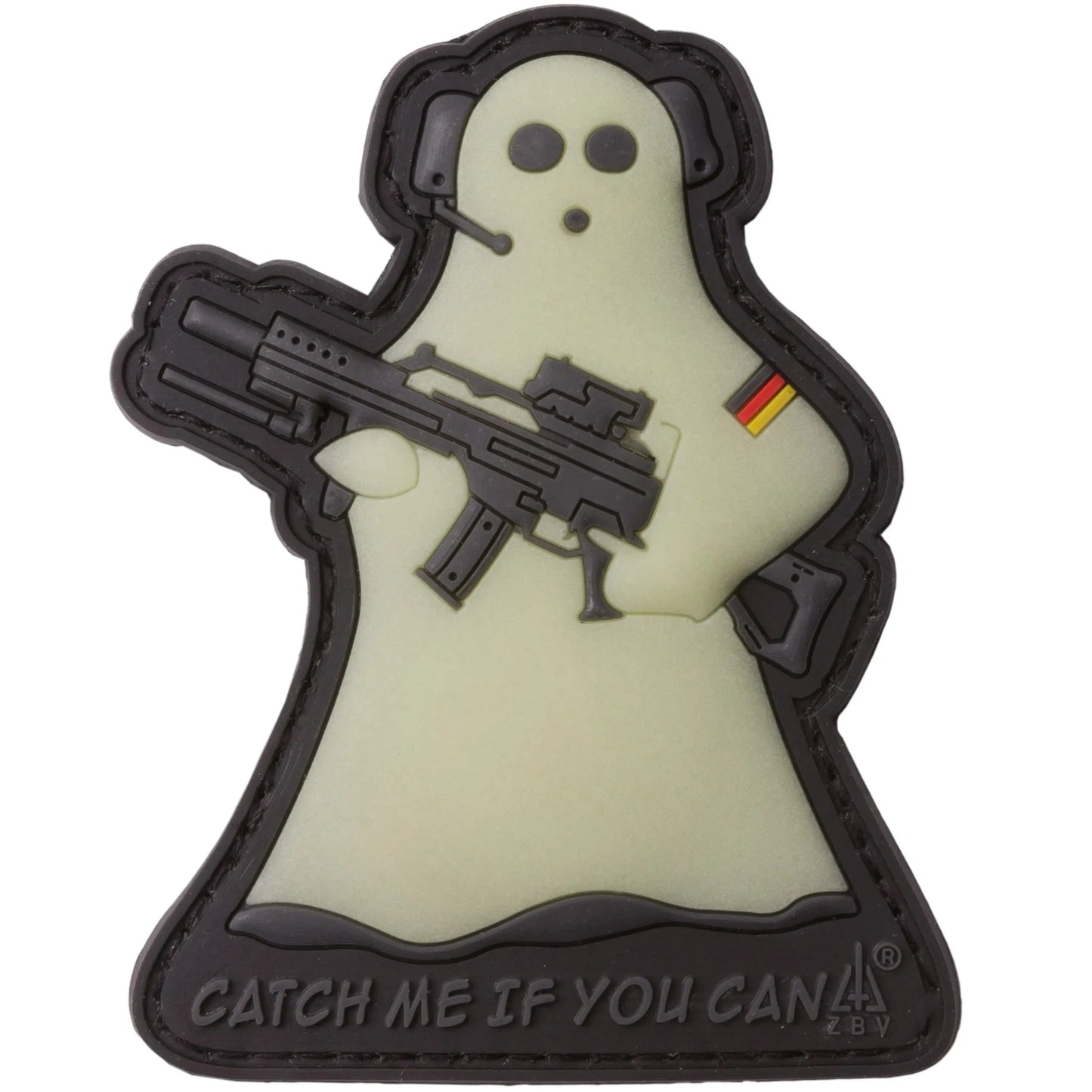 Jackets To Go JTG 3D Patch Ghost Sniper nachleuchtend - ASMC