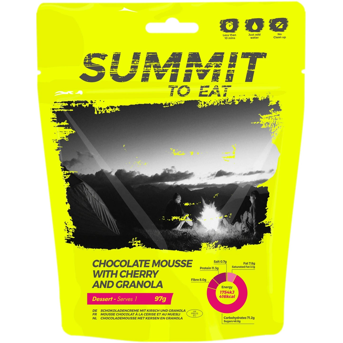 Summit to Eat Schokoladenmousse mit Granola und Kirschen - ASMC
