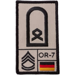 Café Viereck Rank Patch Hauptfeldwebel - ASMC