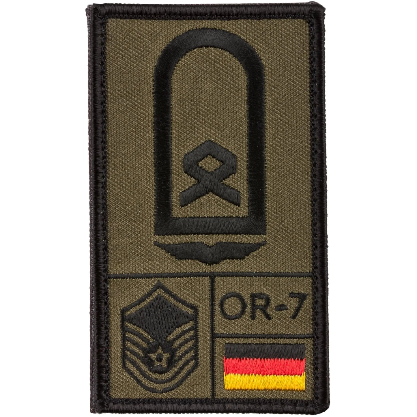 Café Viereck Rank Patch Hauptfeldwebel Luftwaffe - ASMC