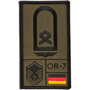 Café Viereck Rank Patch Hauptfeldwebel Luftwaffe - ASMC