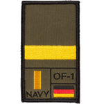 Café Viereck Rank Patch Leutnant zur See - ASMC