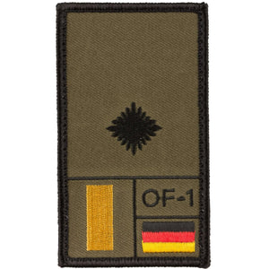 Café Viereck Rank Patch Leutnant - ASMC