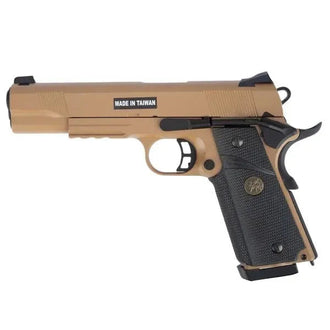 Airsoft Pistole M1911 MEU Full Metal GBB tan