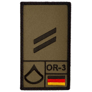 Café Viereck Rank Patch Obergefreiter - ASMC