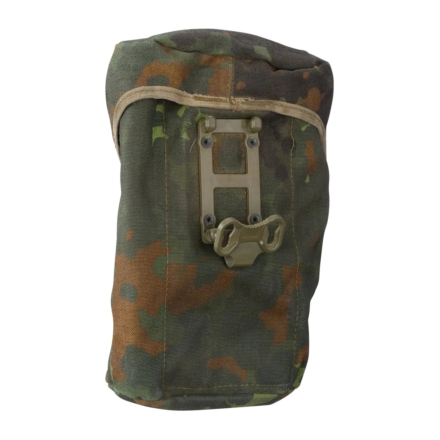 Bundeswehr Original BW Feldflasche Aluminium mit Hülle tarn gebraucht - ASMC