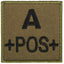 A10 Equipment Blutgruppenpatch Blutgruppe A pos - ASMC