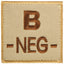 Blutgruppenpatch Blutgruppe B neg
