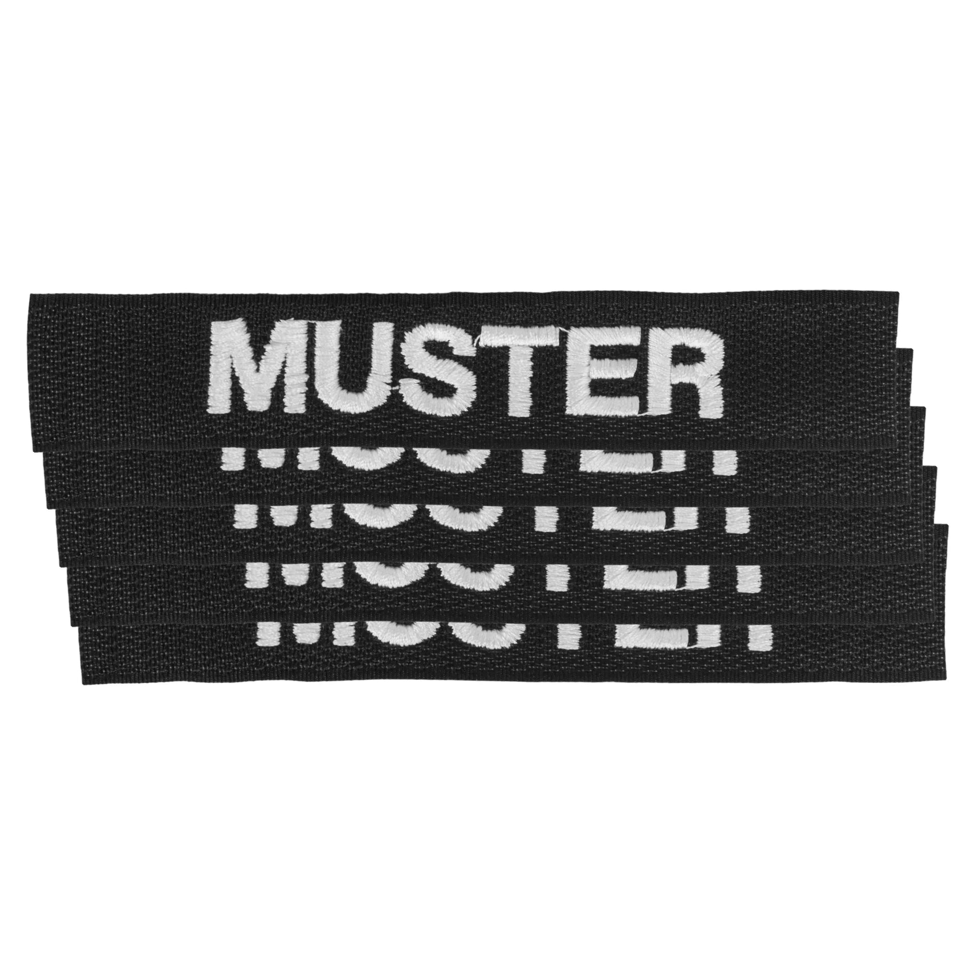 Namensbänder 5er Set Schwarz