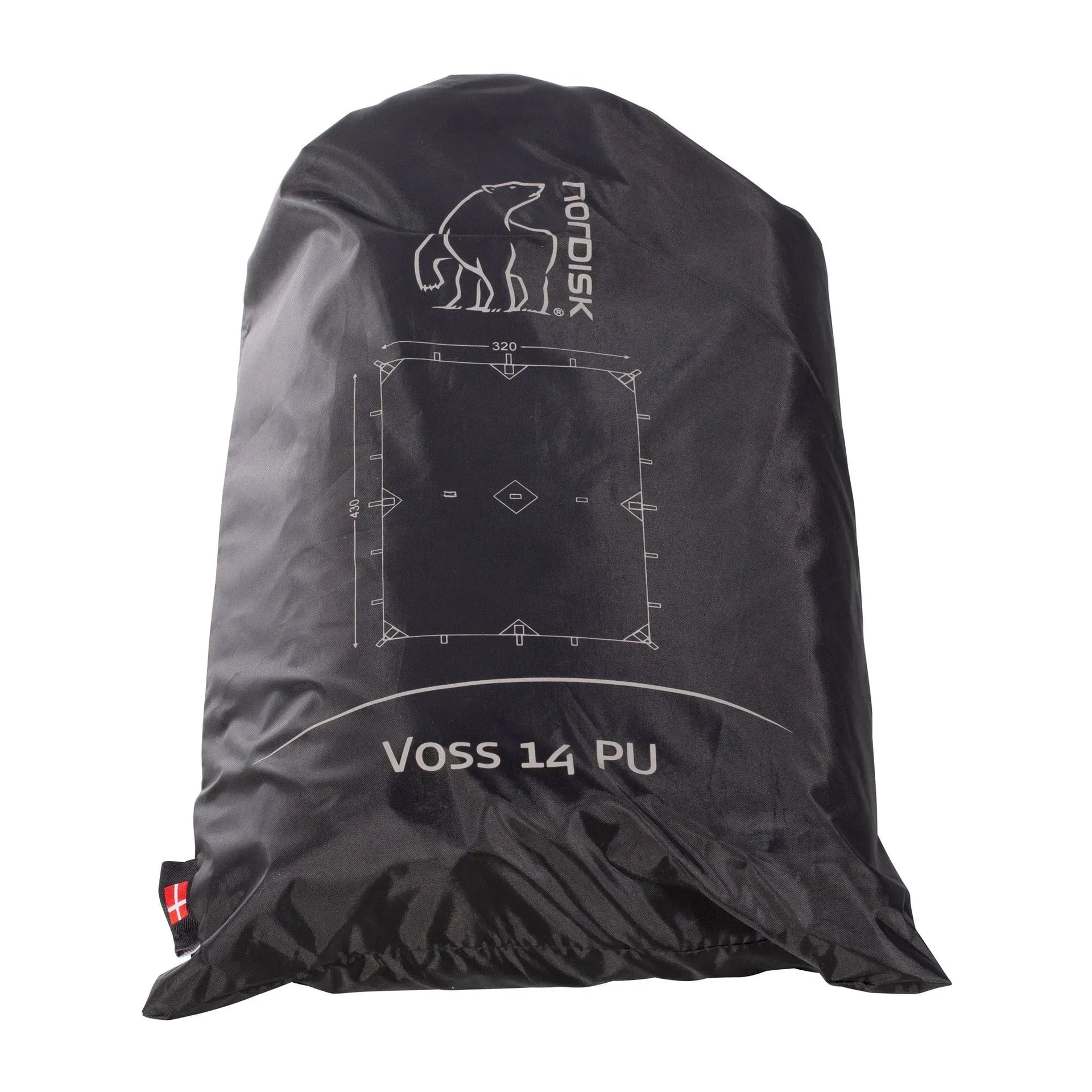 Nordisk Tarp Voss 14 PU dark olive - ASMC