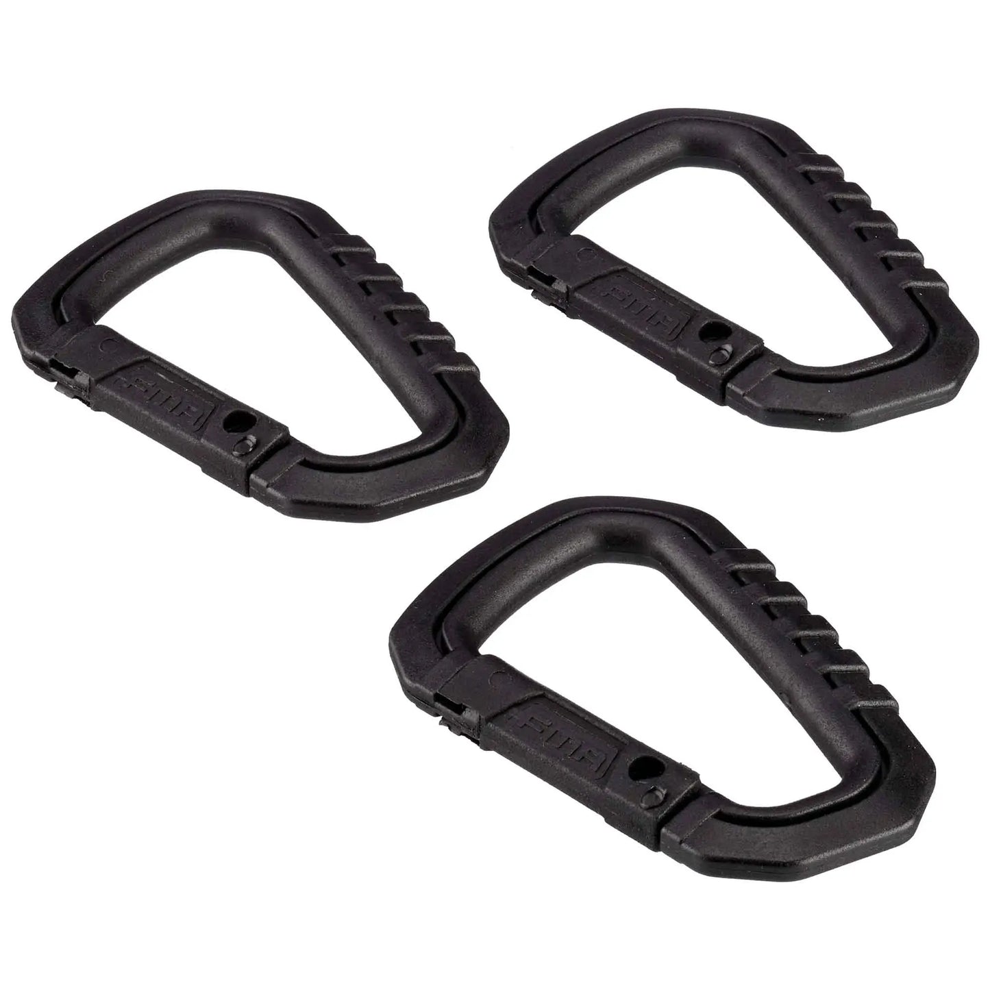 FMA FMA Karabiner Set Typ D Quick Hook groß schwarz - ASMC