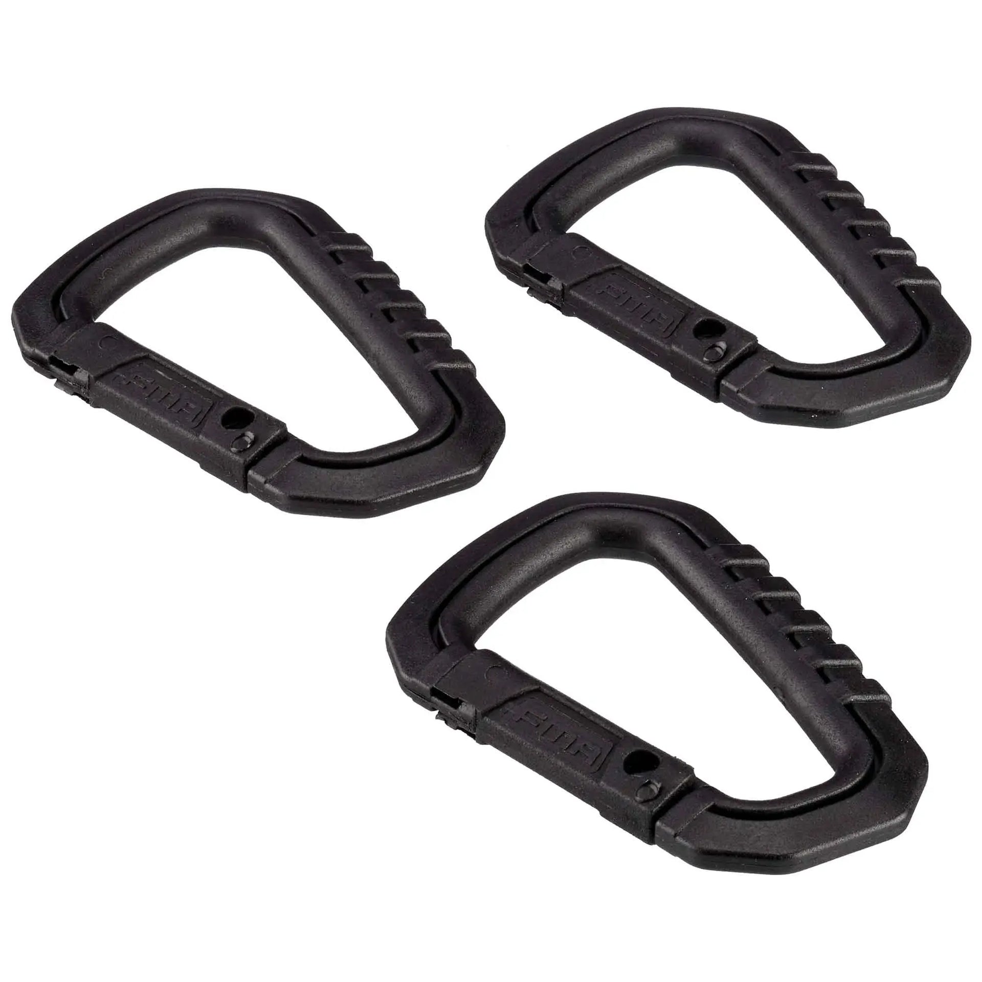 FMA FMA Karabiner Set Typ D Quick Hook groß schwarz - ASMC
