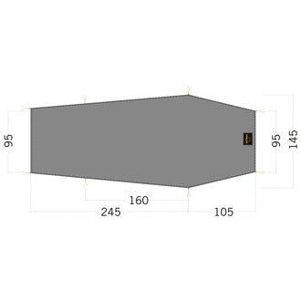 Zeltunterlage Floor Sheet LT Gargia 2 steingrau oliv