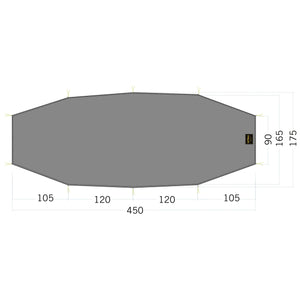 Zeltunterlage Floor Sheet LT Rokua 3 steingrau oliv