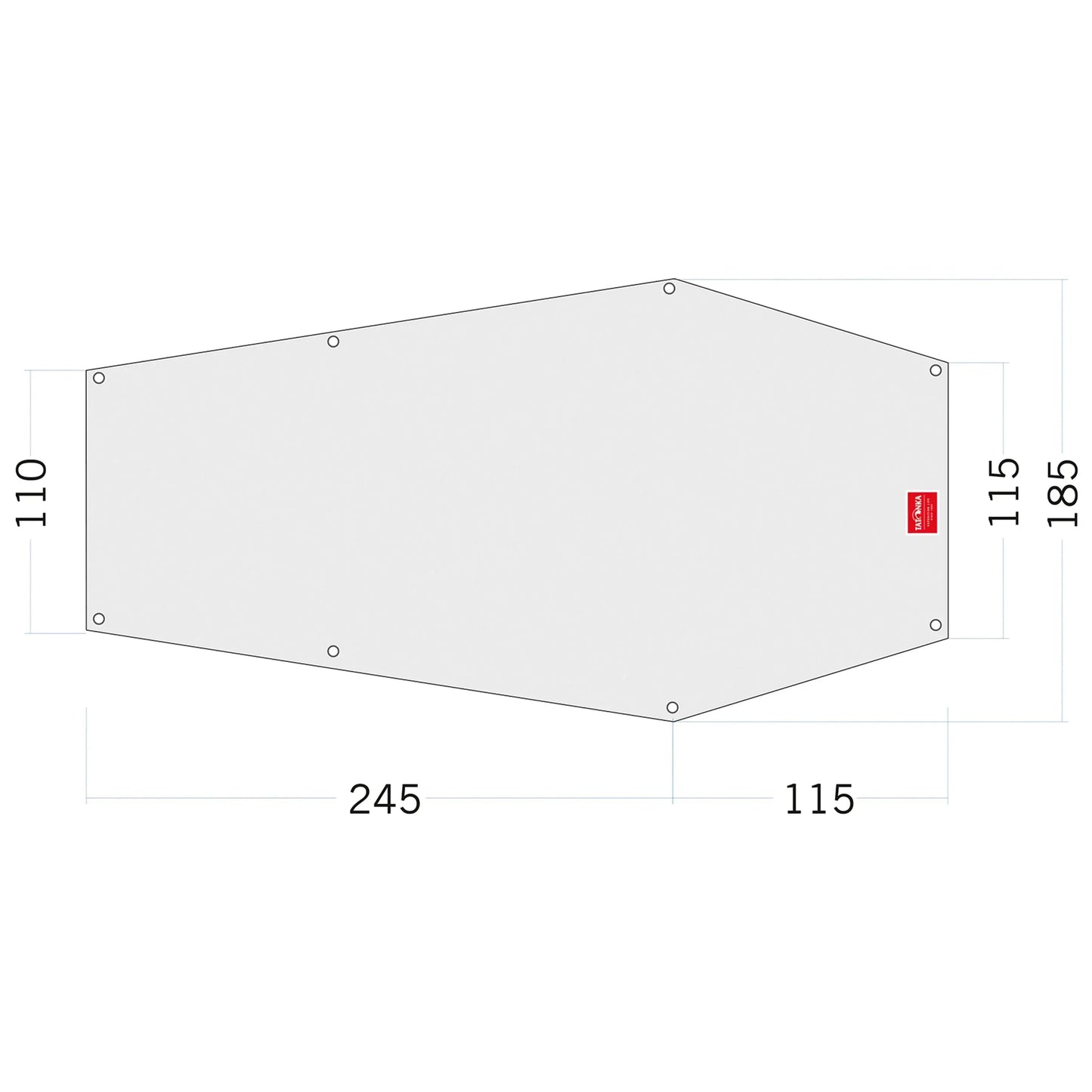 Tatonka Tatonka Zeltunterlage Floor Sheet PE Narvik 3 weiß - ASMC