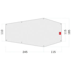 Tatonka Tatonka Zeltunterlage Floor Sheet PE Narvik 3 weiß - ASMC