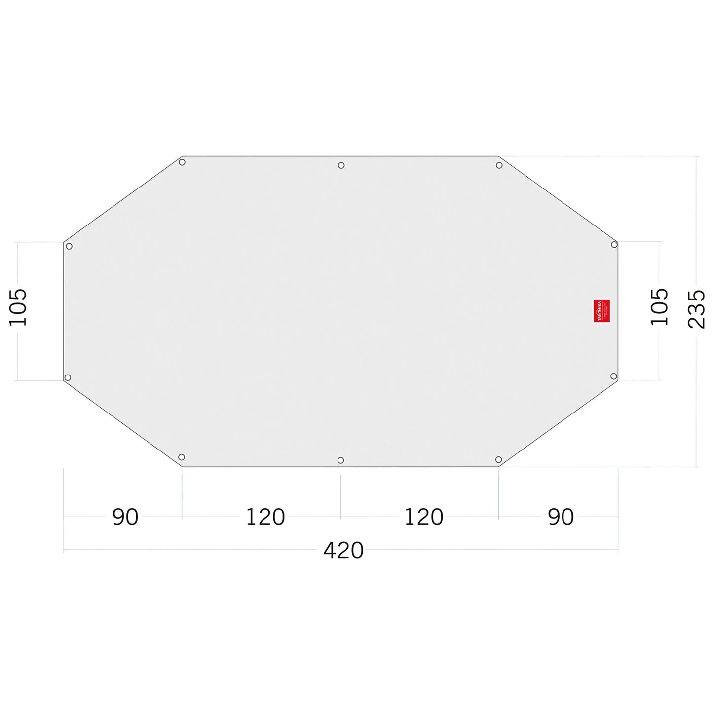 Zeltunterlage Floor Sheet PE Alaska 4 weiß