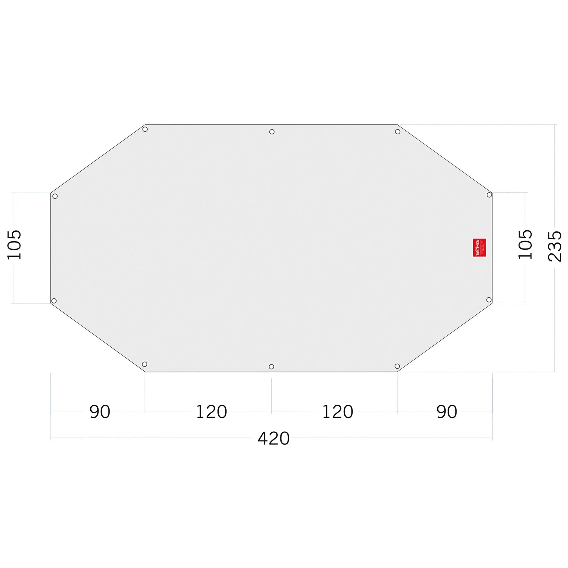 Zeltunterlage Floor Sheet PE Alaska 4 weiß