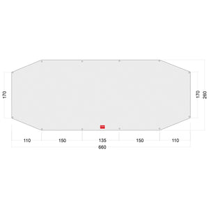 Zeltunterlage Floor Sheet PE Family Trek weiß
