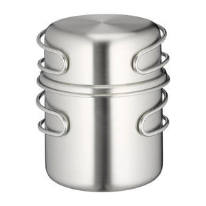 Edelstahlbecher Handle Mug Set 500 ml