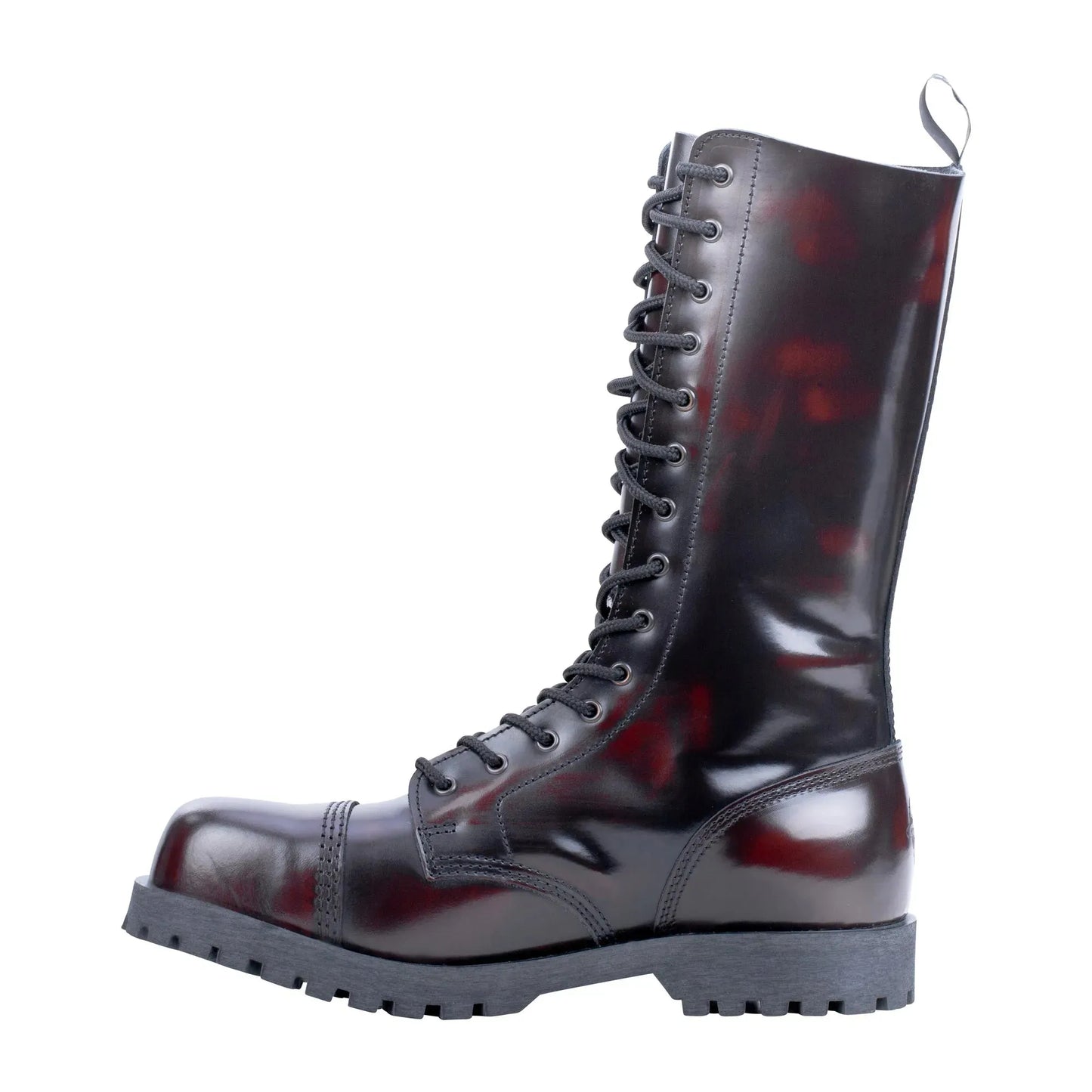 Boots & Braces Stiefel 14-Loch Rub Off burgundy - ASMC