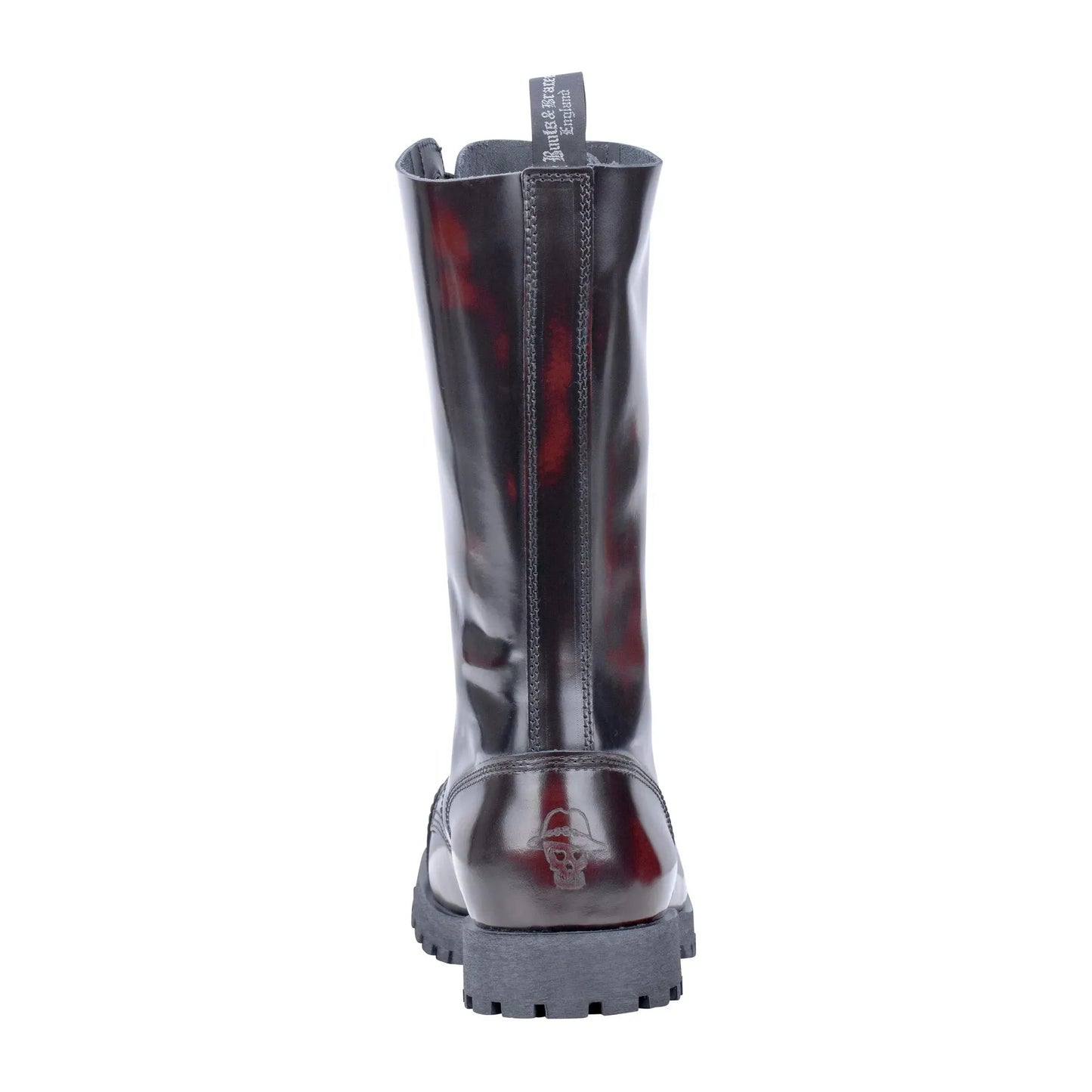 Boots & Braces Stiefel 14-Loch Rub Off burgundy - ASMC