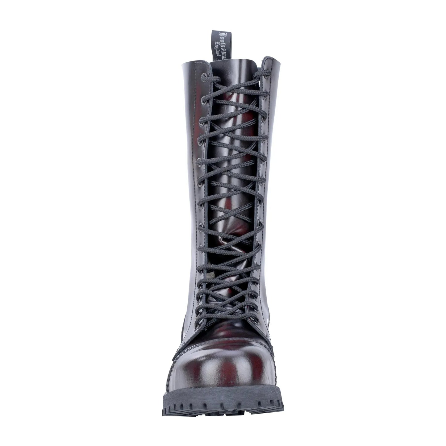 Boots & Braces Stiefel 14-Loch Rub Off burgundy - ASMC