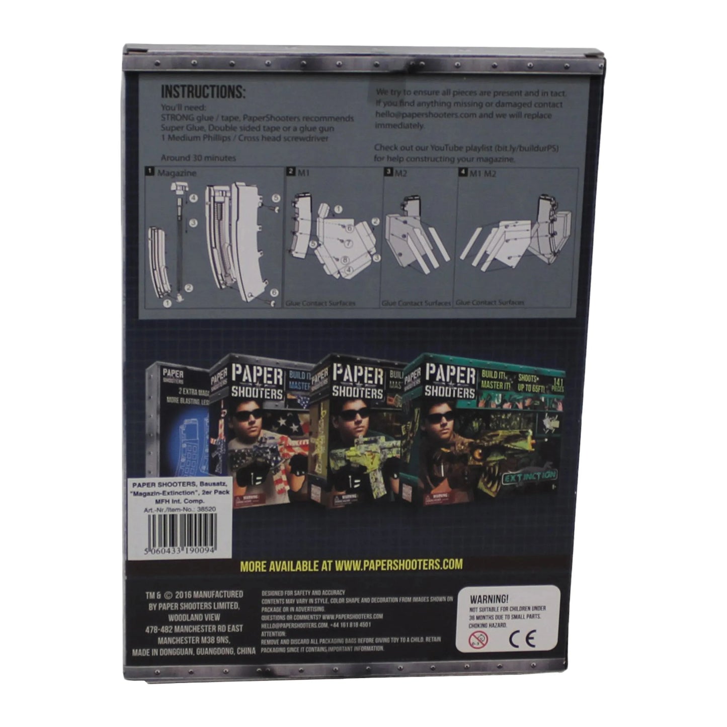 Unbekannt Paper Shooters Ersatzmagazin Guardian Extinction 2er Pack - ASMC