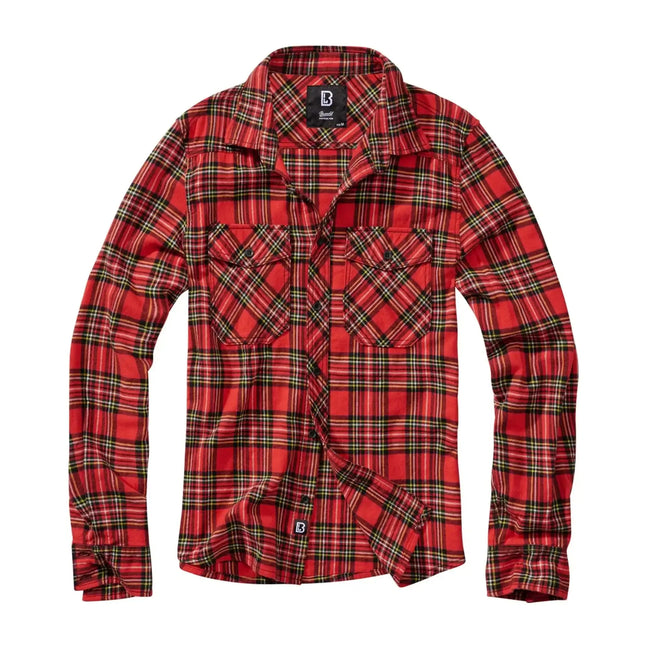 brandit-hemd-check-shirt-schwarz-grau-ansicht-11