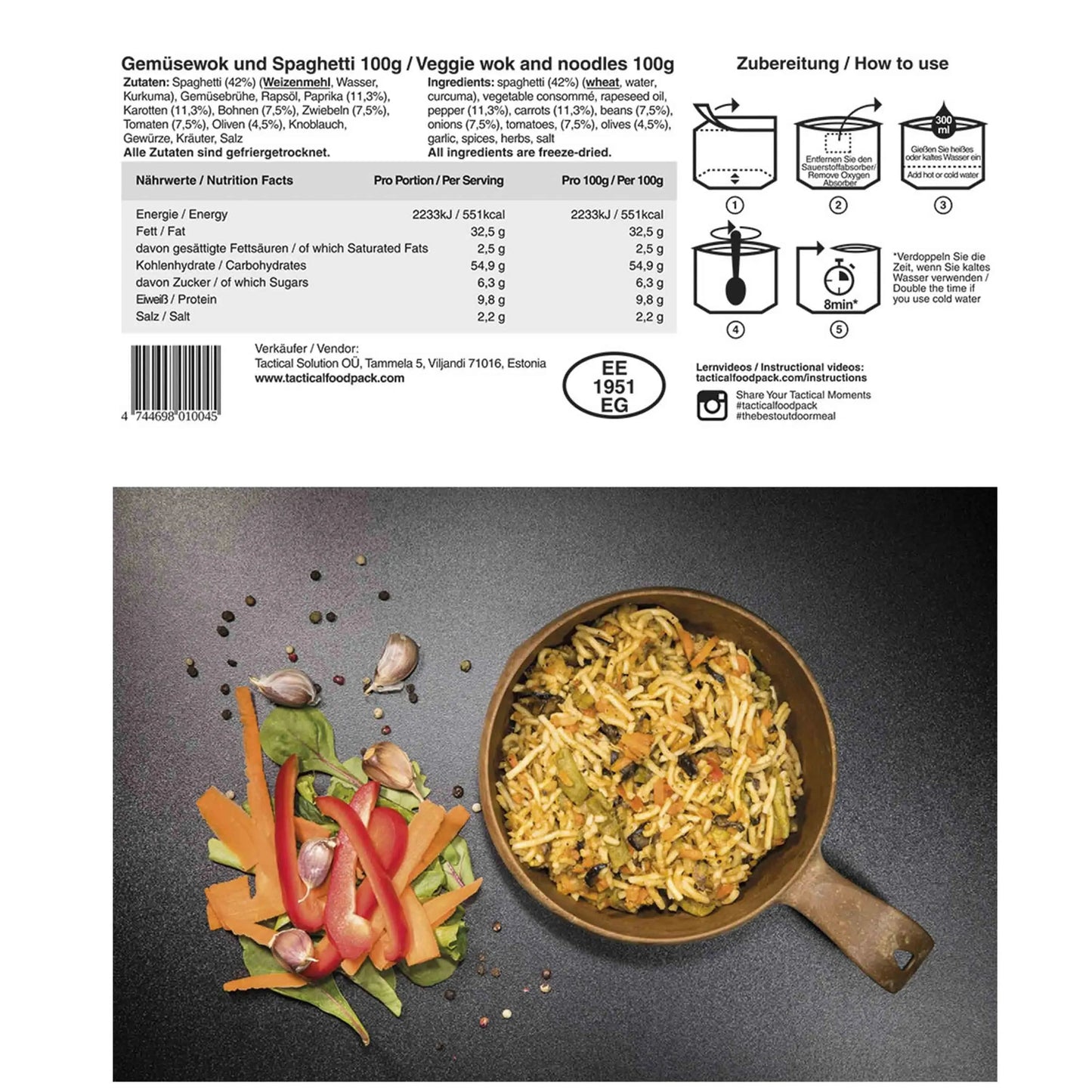 Gemüsewok mit Spaghetti